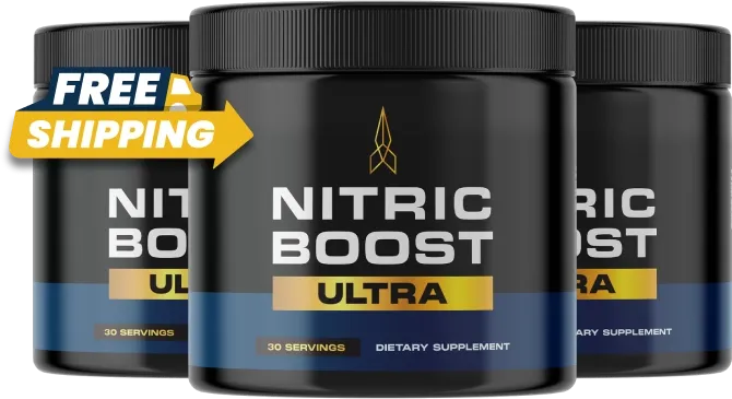 Three bottles of Nitric Boost Ultra male enhancement supplement